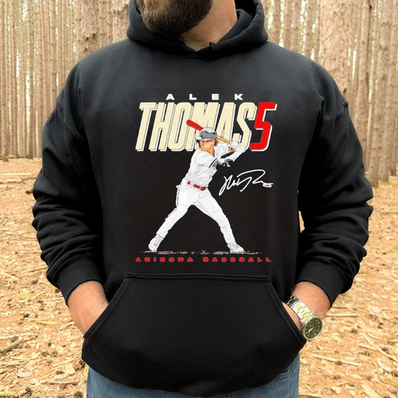 Official Alek Thomas Arizona Diamondbacks Signature 2023 Hoodie - Picture 1 of 3